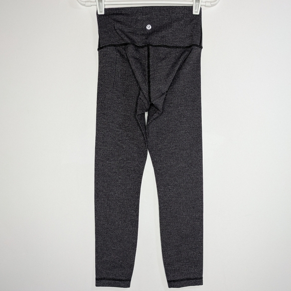 Lululemon wunder under high rise tight variegated knit jacquard black legging 4 - Picture 6 of 10